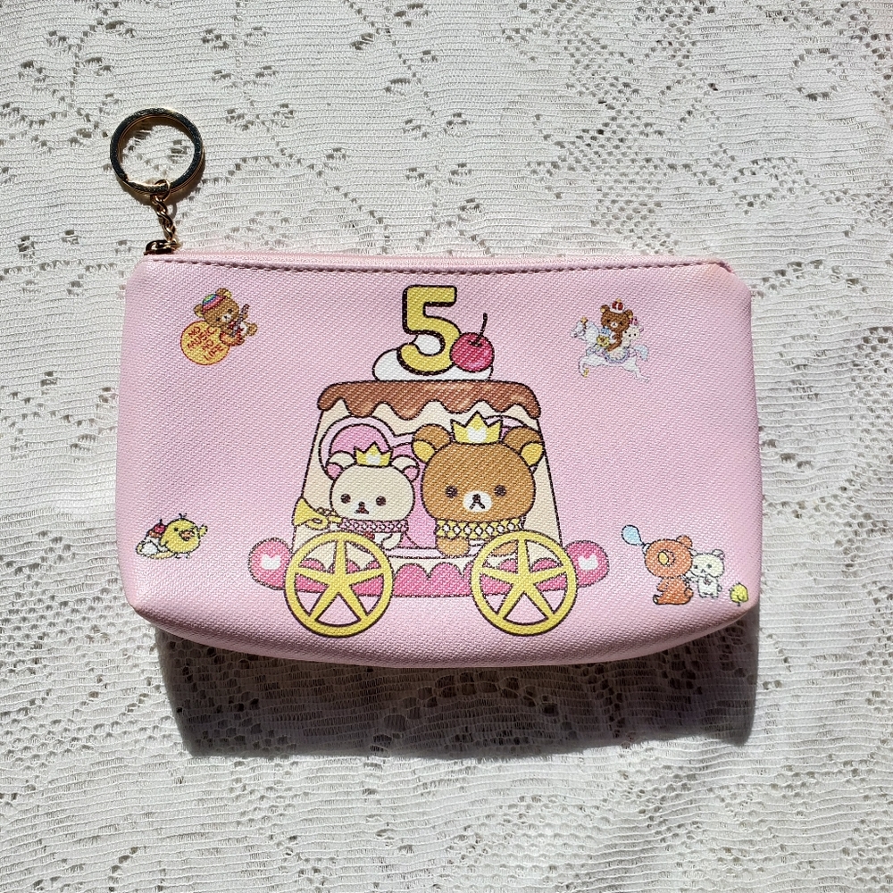 Rilakkuma Bear Vinyl Multi Purpose  Zippered-Pouch